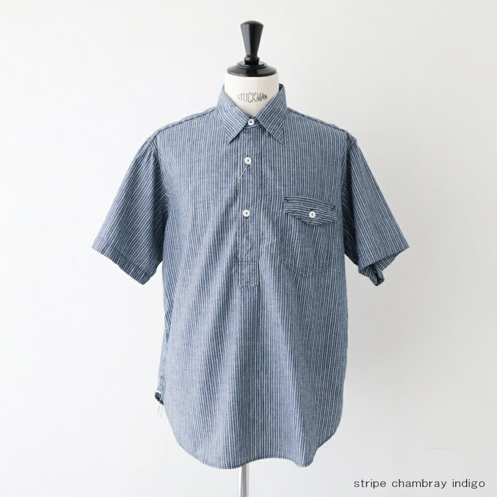 ポストオーバーオールズAVYCUTS/S(stripechambrayindigo)(3213SSC)PostO’Alls(メンズ)【2026春夏】*送料無料*【後払い決済不可】*