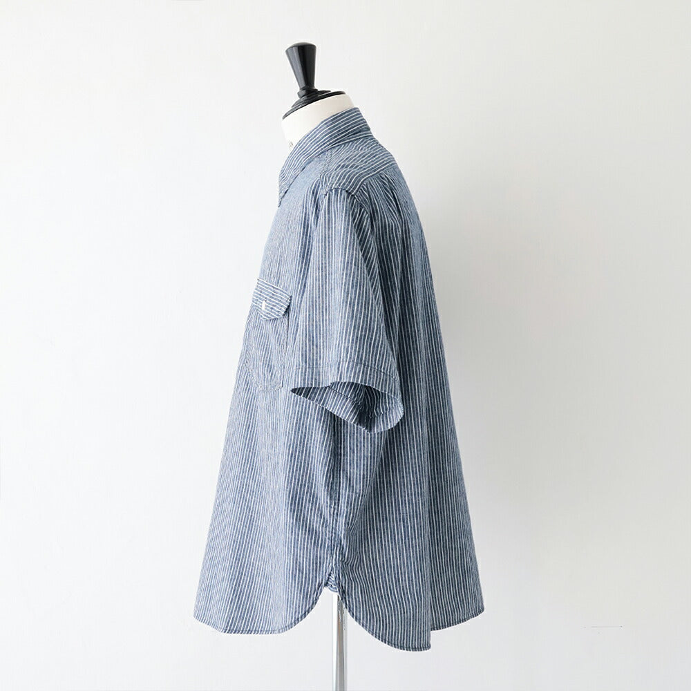 ポストオーバーオールズAVYCUTS/S(stripechambrayindigo)(3213SSC)PostO’Alls(メンズ)【2026春夏】*送料無料*【後払い決済不可】*