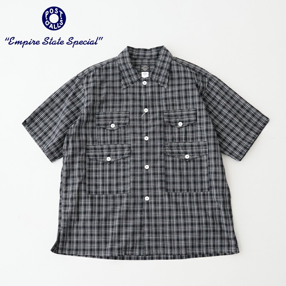 ポストオーバーオールズTown&CountryHAVANA(cottonbroadclothblackcheck)(3230CBC)PostO’Alls(メンズ)【2026春夏】*送料無料*【後払い決済不可】*