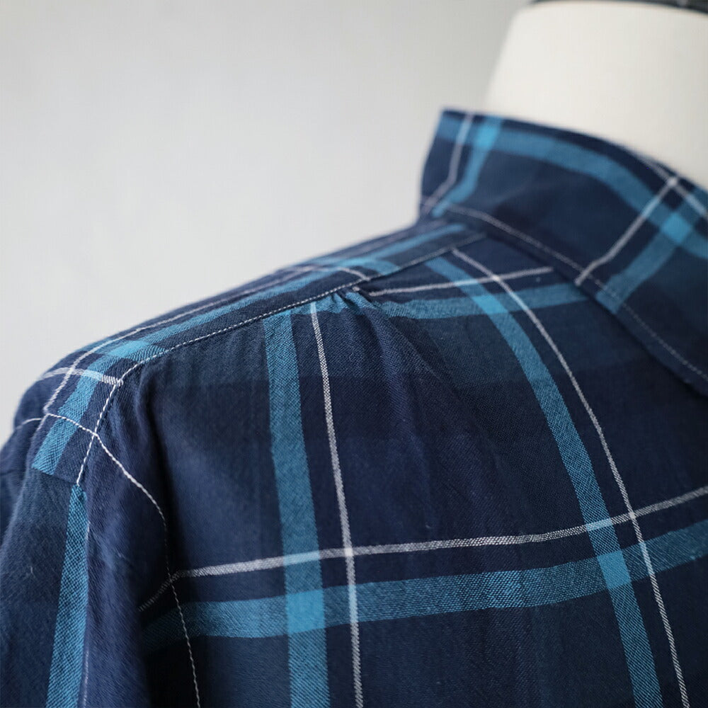 ポストオーバーオールズOriginalBLShirt(cottonplaidblue)(3232CPB)PostO’Alls(メンズ)【2026春夏】*送料無料*【後払い決済不可】*