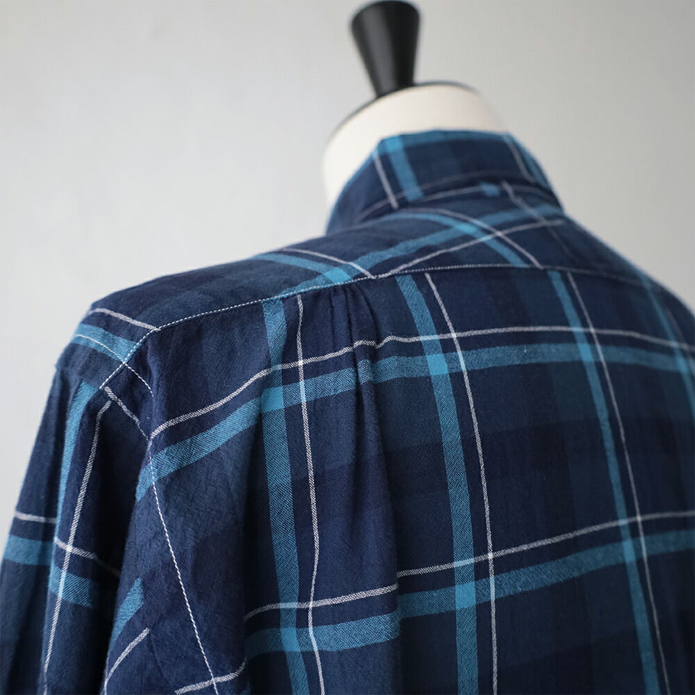 ポストオーバーオールズOriginalBLShirt(cottonplaidblue)(3232CPB)PostO’Alls(メンズ)【2026春夏】*送料無料*【後払い決済不可】*
