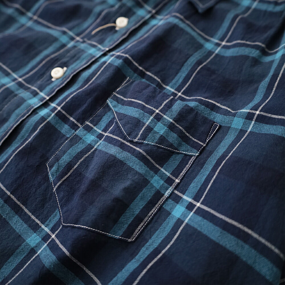 ポストオーバーオールズOriginalBLShirt(cottonplaidblue)(3232CPB)PostO’Alls(メンズ)【2026春夏】*送料無料*【後払い決済不可】*