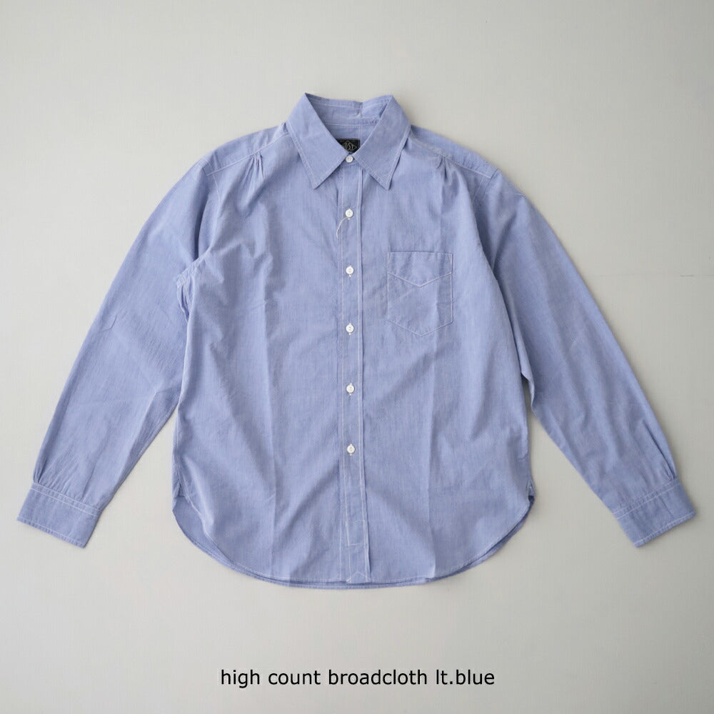 ポストオーバーオールズOriginalBLShirt(highcountbroadclothlt.blue)(3232HBL)PostO’Alls(メンズ)【2026春夏】*送料無料*【後払い決済不可】*