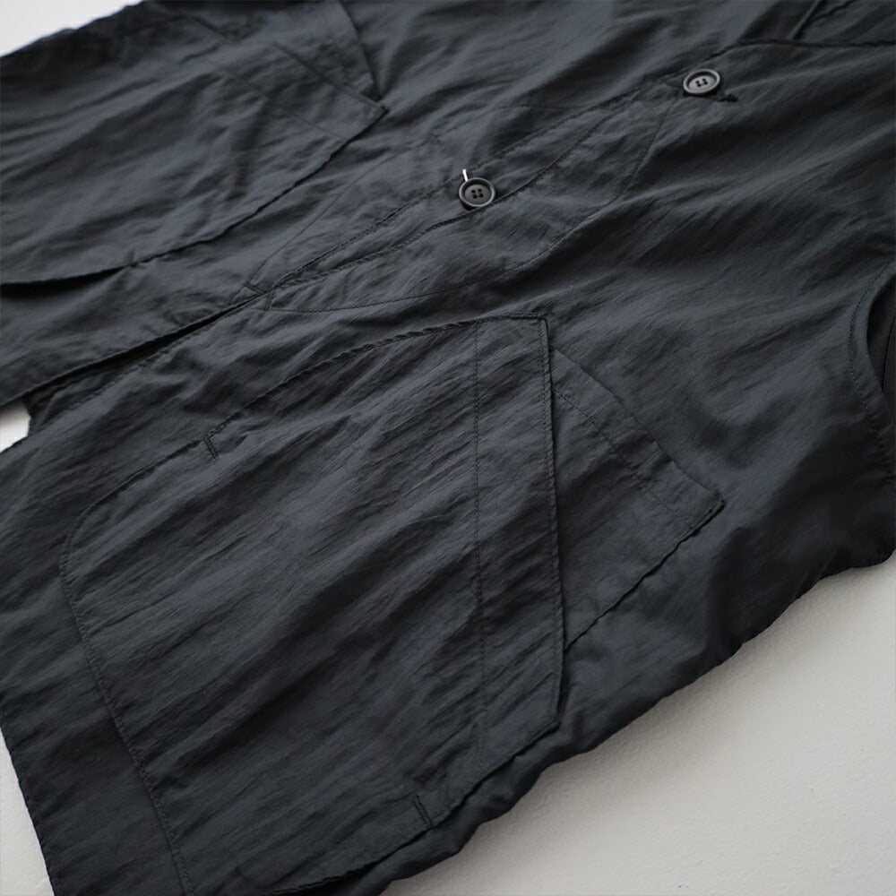 ポストオーバーオールズDEEVest2(crinklenylontaffetablack)(3503CNB)PostO’Alls(メンズ)【2026春夏】*送料無料*【後払い決済不可】*