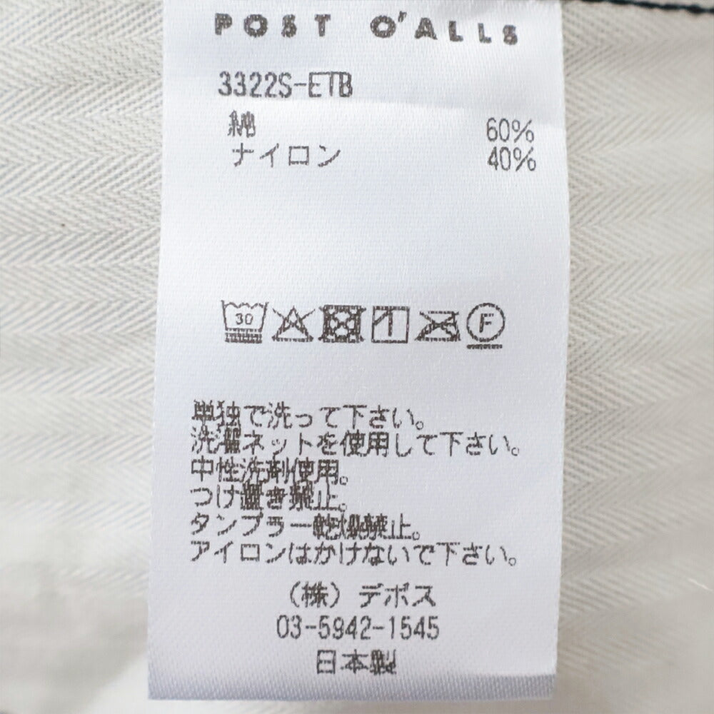 ポストオーバーオールズTown&CountryShorts(60/40twillblack)(3322SETB)PostO’Alls(メンズ)【2026春夏】*送料無料*【後払い決済不可】*