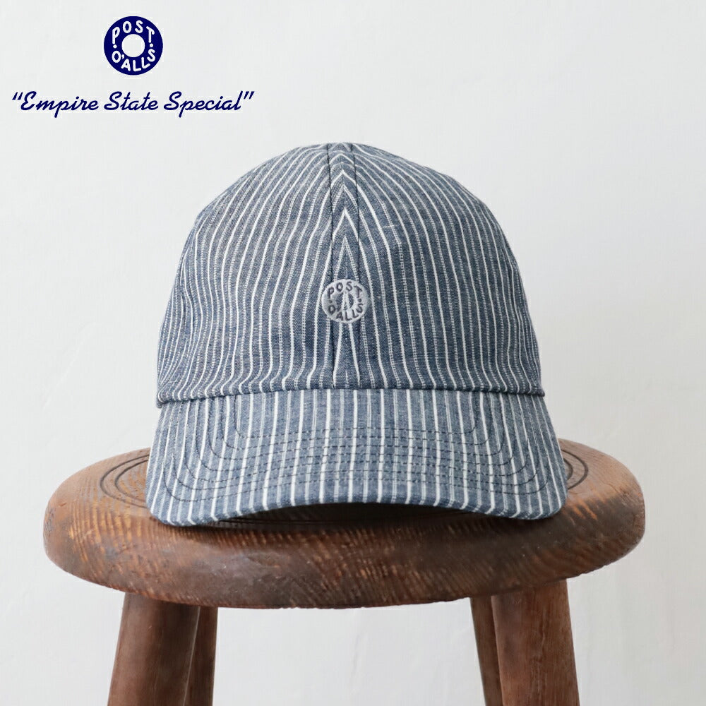 ポストオーバーオールズPOSTBallCap(stripechambray)(3903SC)PostO’Alls(帽子)*送料無料*【後払い決済不可】*