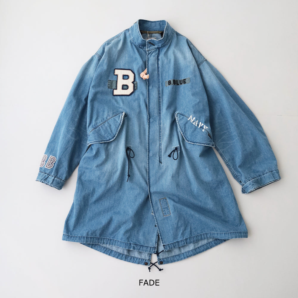 ジャカードデニム <br>アタッチメント <br>フィッシュテールコート<br> (1017721) <br>(メンズ)