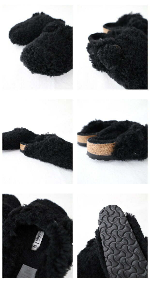 ビルケンシュトックボストンビッグバックルPAPシアリングTeddyBlackLAF(1025700)BostonBBShearlingTeddyBlackLAFBIRKENSTOCK(レディース)【2022秋冬】*送料無料*【後払い決済不可】*