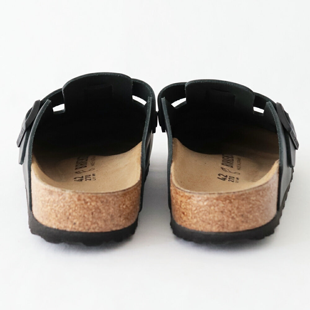 ビルケンシュトックボストンナチュラルレザー(60191)BostonNLBlackBIRKENSTOCK(メンズ)【2026春夏】*送料無料*【後払い決済不可】*