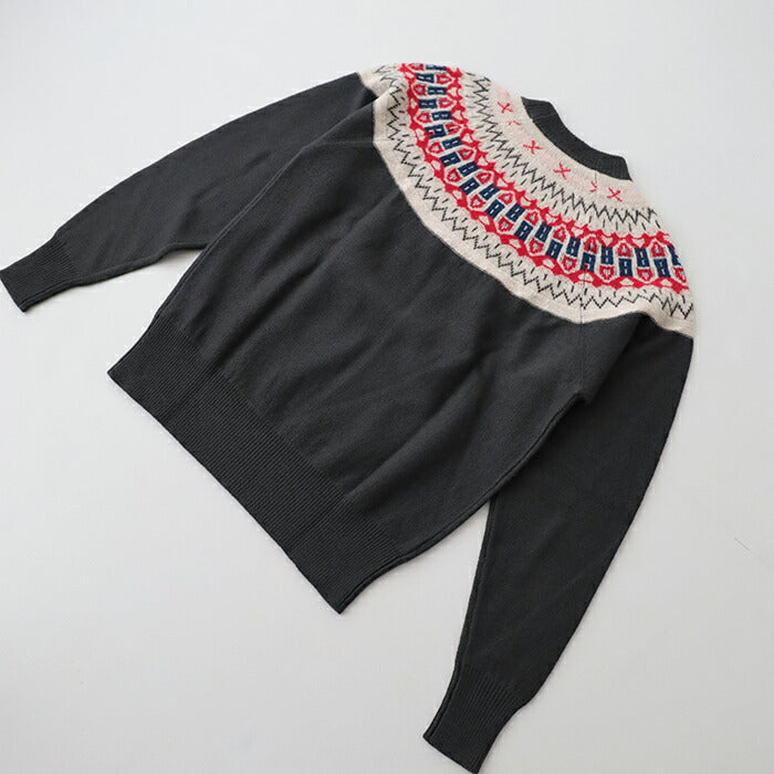 ナイジェルケーボンNORDICSWEATERSNOWPATTERNRV(80510040001)NORDICSWEATERSNOWPATTERNRVNigelCabourn(メンズ)【2025秋冬】*送料無料*【後払い決済不可】*