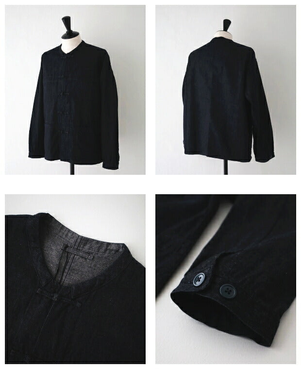 ナイジェルケーボンフレンチチャイナジャケット10オンスデニム(80480030000)FRENCHCHINAJK10ozDENIMNigelCabourn(メンズ)【2024春夏】*送料無料*【後払い決済不可】*