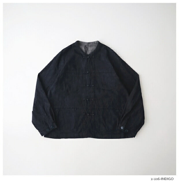 ナイジェルケーボンフレンチチャイナジャケット10オンスデニム(80480030000)FRENCHCHINAJK10ozDENIMNigelCabourn(メンズ)【2024春夏】*送料無料*【後払い決済不可】*