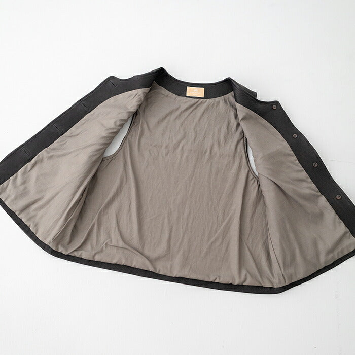 ナイジェルケーボンクリケットベストリバーシブルリネンピンオックス(80480070000)CRICKETVESTREVLINENPINOXNigelCabourn(メンズ/レディース)【2024春夏】*送料無料*【後払い決済不可】*