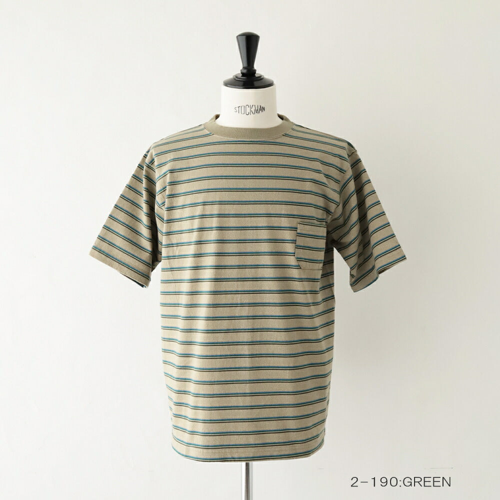 ナイジェルケーボン7.8オンスボーダーハーフスリーブTシャツ(80520021000)7.8ozBORDERH/ST-SHNigelCabourn(メンズ)【2026春夏】*送料無料*【後払い決済不可】*