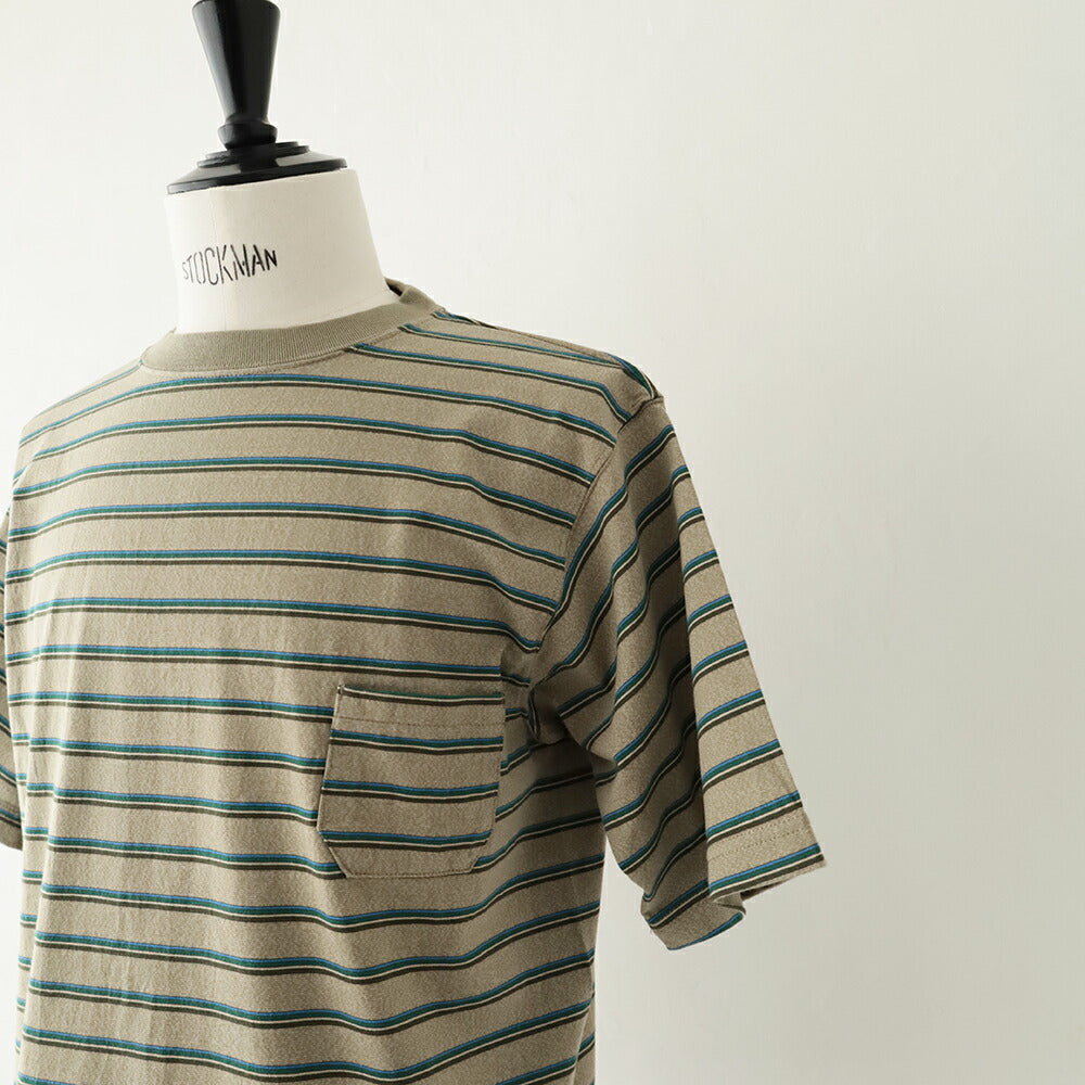 ナイジェルケーボン7.8オンスボーダーハーフスリーブTシャツ(80520021000)7.8ozBORDERH/ST-SHNigelCabourn(メンズ)【2026春夏】*送料無料*【後払い決済不可】*