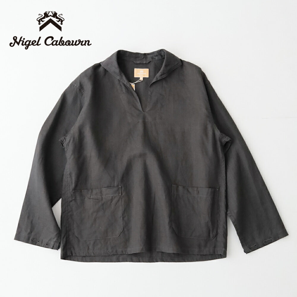 ナイジェルケーボンフレンチプルオーバーシャツ-ヘンプ(80520810009)FRENCHP/OSHIRTHEMPNigelCabourn(レディース)【2026春夏】*送料無料*【後払い決済不可】*