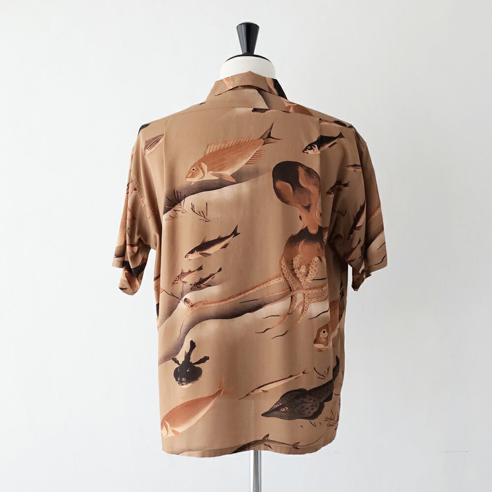 ナイジェルケーボンアロハシャツ-ギョグン(80520011005)ALOHASHIRTGYOGUNNigelCabourn(メンズ)【2026春夏】*送料無料*【後払い決済不可】*