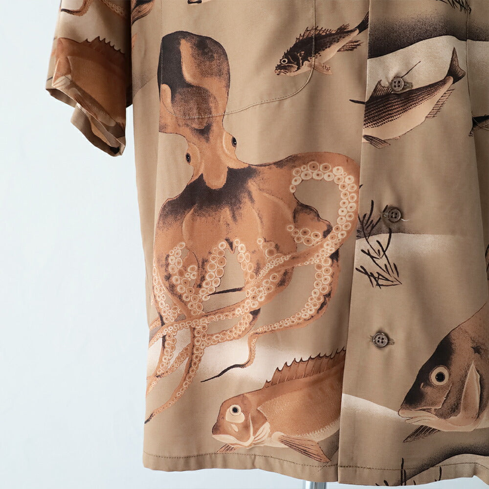 ナイジェルケーボンアロハシャツ-ギョグン(80520011005)ALOHASHIRTGYOGUNNigelCabourn(メンズ)【2026春夏】*送料無料*【後払い決済不可】*