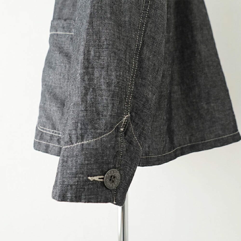 ナイジェルケーボンチョアジャケット-リネンデニム(80521380020)JK03-02CHOREJKLINENDENIMNigelCabourn(メンズ)【2026春夏】*送料無料*【後払い決済不可】*