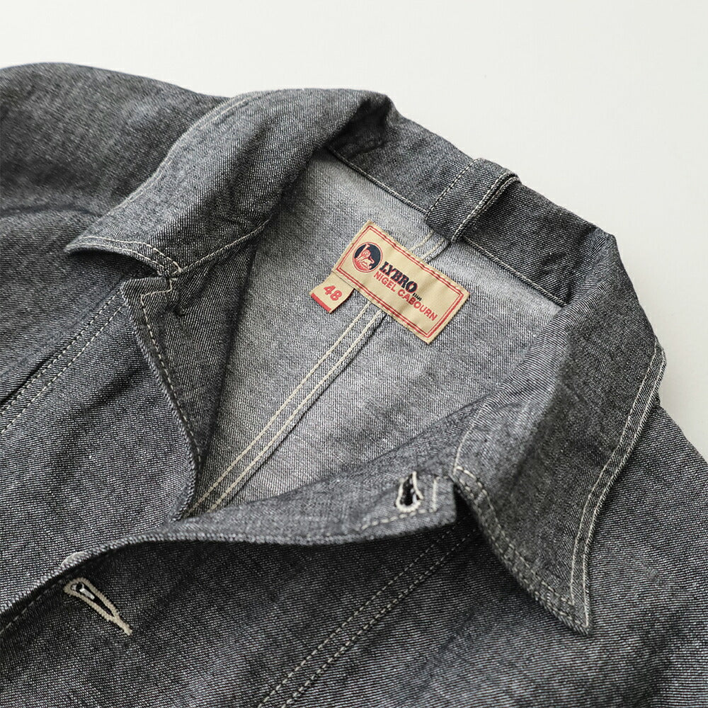ナイジェルケーボンチョアジャケット-リネンデニム(80521380020)JK03-02CHOREJKLINENDENIMNigelCabourn(メンズ)【2026春夏】*送料無料*【後払い決済不可】*