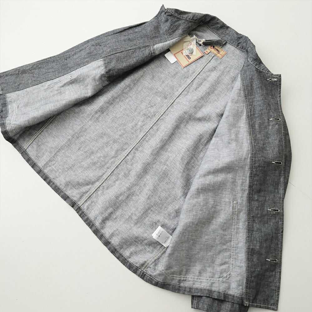 ナイジェルケーボンチョアジャケット-リネンデニム(80521380020)JK03-02CHOREJKLINENDENIMNigelCabourn(メンズ)【2026春夏】*送料無料*【後払い決済不可】*