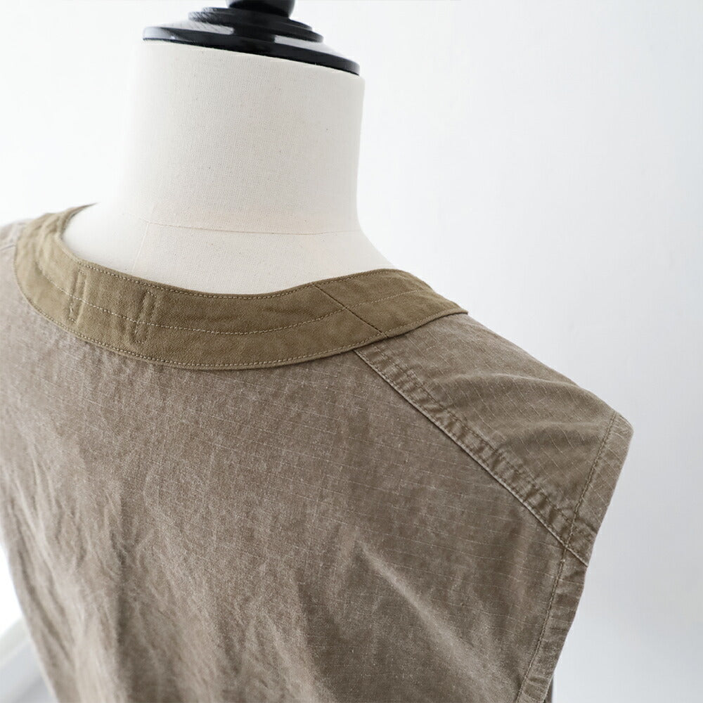 ナイジェルケーボンプルオーバーフィッシングベスト-リップストップ(80520070000)PULLOVERFISHINGVESTRIPSTOPNigelCabourn(メンズ)【2026春夏】*送料無料*【後払い決済不可】*