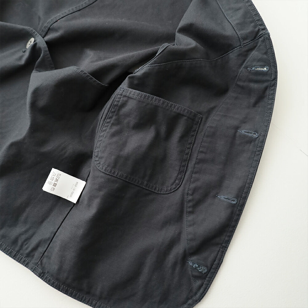 ナイジェルケーボンワークスーツベスト-スラブサテン(80521370030)V01WORKSUITVESTSLUBSATEENNigelCabourn(メンズ)【2026春夏】*送料無料*【後払い決済不可】*