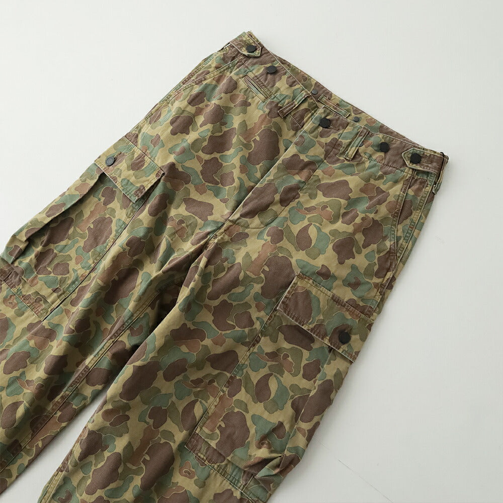 ナイジェルケーボン40sモンキーパンツ-ミックスダックハンターカモ(80520050004)40sMONKEYPTMIXDUCKHUNTERNigelCabourn(メンズ)【2026春夏】*送料無料*【後払い決済不可】*