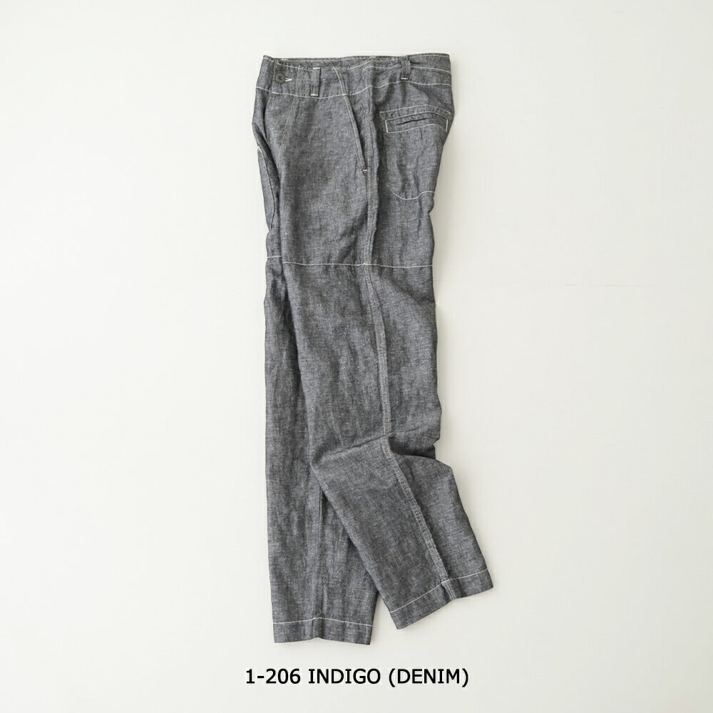 ナイジェルケーボンアングルドパンツ-リネンデニム(80521350020)PT02-02ANGLEDPTLINENDENIMNigelCabourn(メンズ)【2026春夏】*送料無料*【後払い決済不可】*