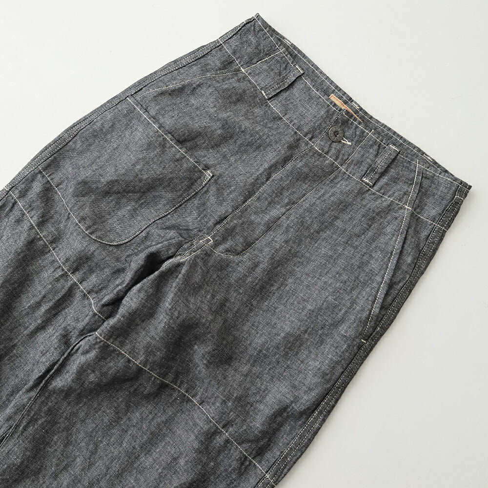 ナイジェルケーボンアングルドパンツ-リネンデニム(80521350020)PT02-02ANGLEDPTLINENDENIMNigelCabourn(メンズ)【2026春夏】*送料無料*【後払い決済不可】*