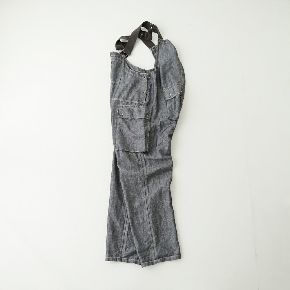 ナイジェルケーボンネイヴァルダンガリー-リネンデニム(80521350520)PT01NAVALDUNGAREELINENDENIMNigelCabourn(メンズ)【2026春夏】*送料無料*【後払い決済不可】*