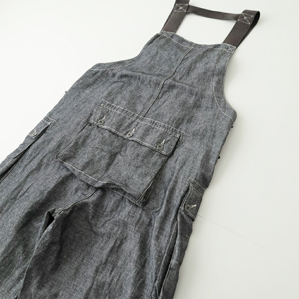 ナイジェルケーボンネイヴァルダンガリー-リネンデニム(80521350520)PT01NAVALDUNGAREELINENDENIMNigelCabourn(メンズ)【2026春夏】*送料無料*【後払い決済不可】*