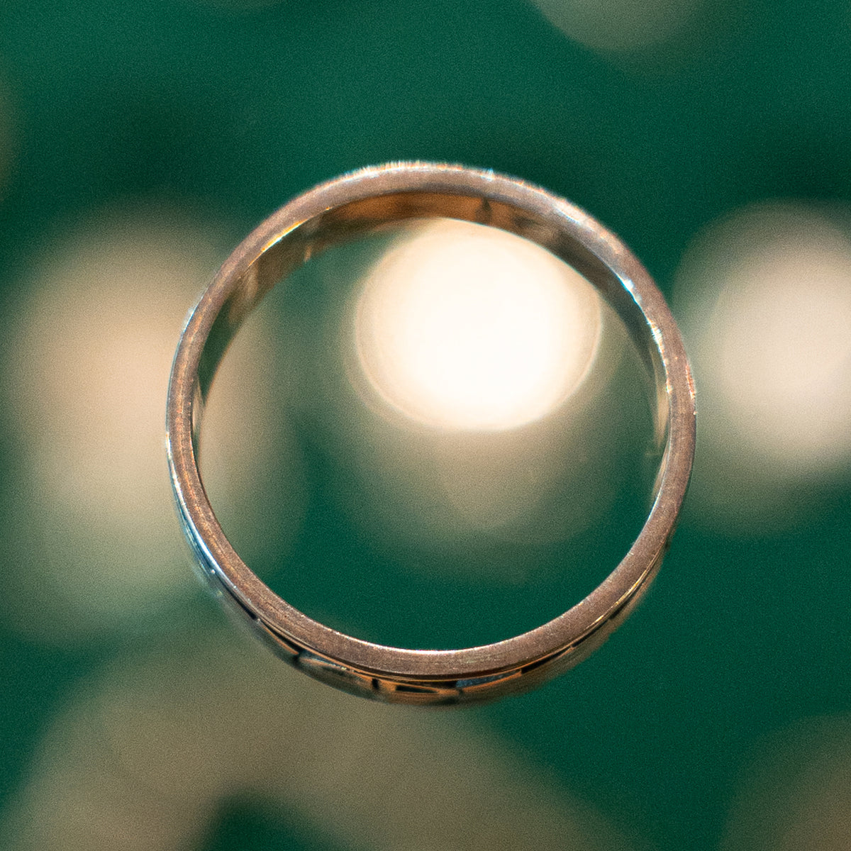 Hopi 3/8"width Sunface Band Ring<br>【Clifton Mowa】<br>(LEW137902)<br>リングサイズ23号