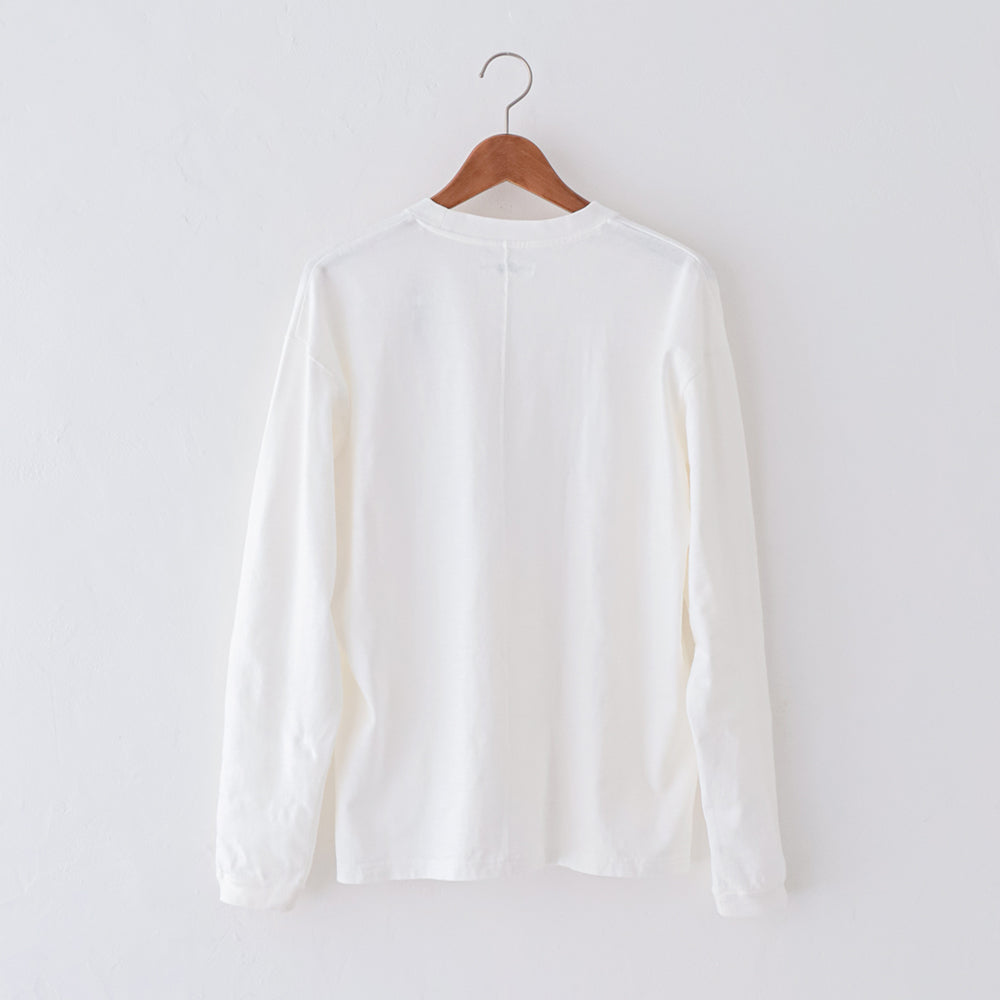 ハリウッドランチマーケット <br>WWスラブテンジク <br>Hエンブロイダリーポケット <br>ロングスリーブTシャツ <br>(1017844) <br>HOLLYWOOD RANCH MARKET(レディース/メンズ) <br>【2026春夏】