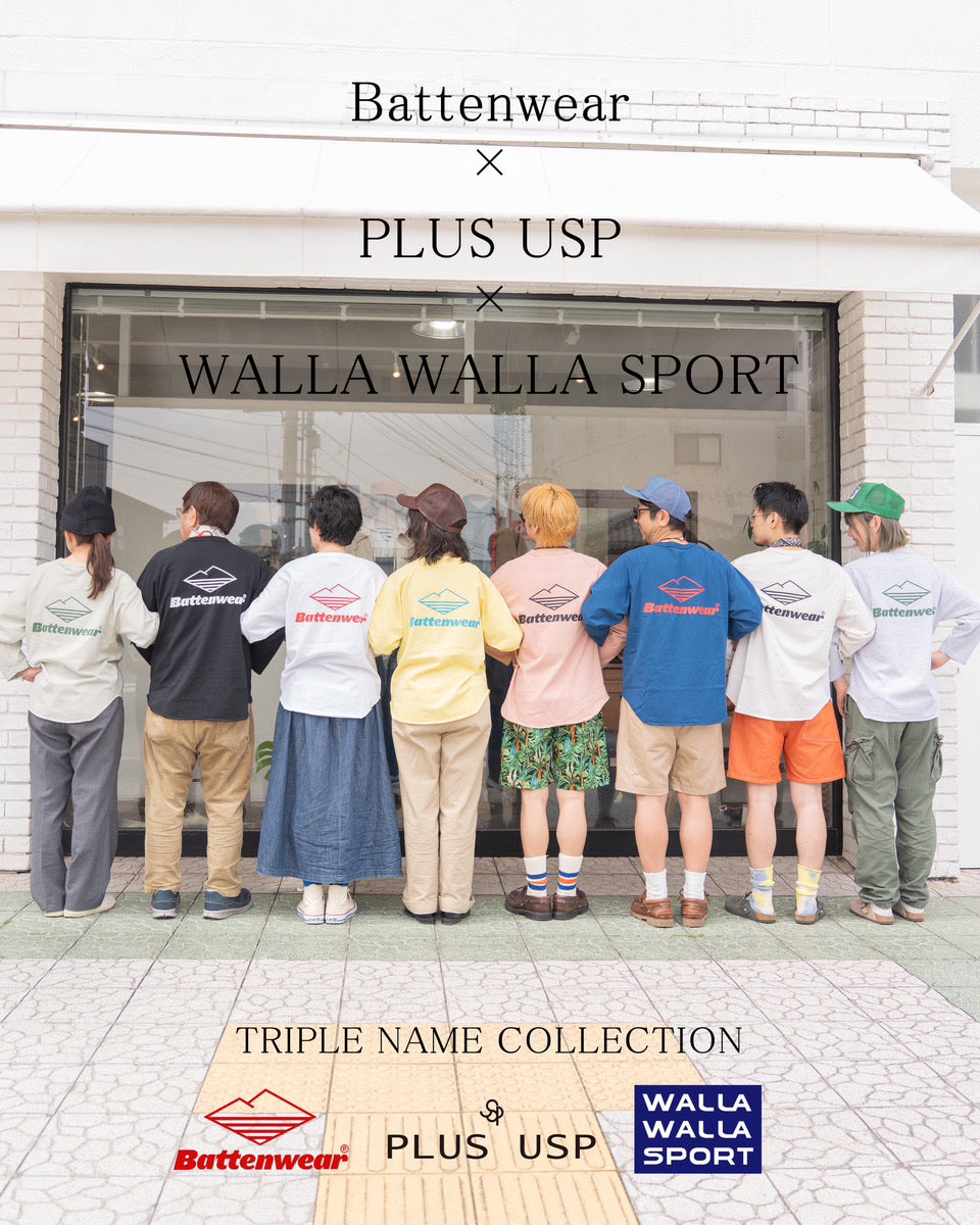 ワラワラスポーツ×バテンウェア × PLUS USP <br>Battenwear Old Logo BBT <br>(BTNOLBBT)(レディース/メンズ) <br>【2026春夏】