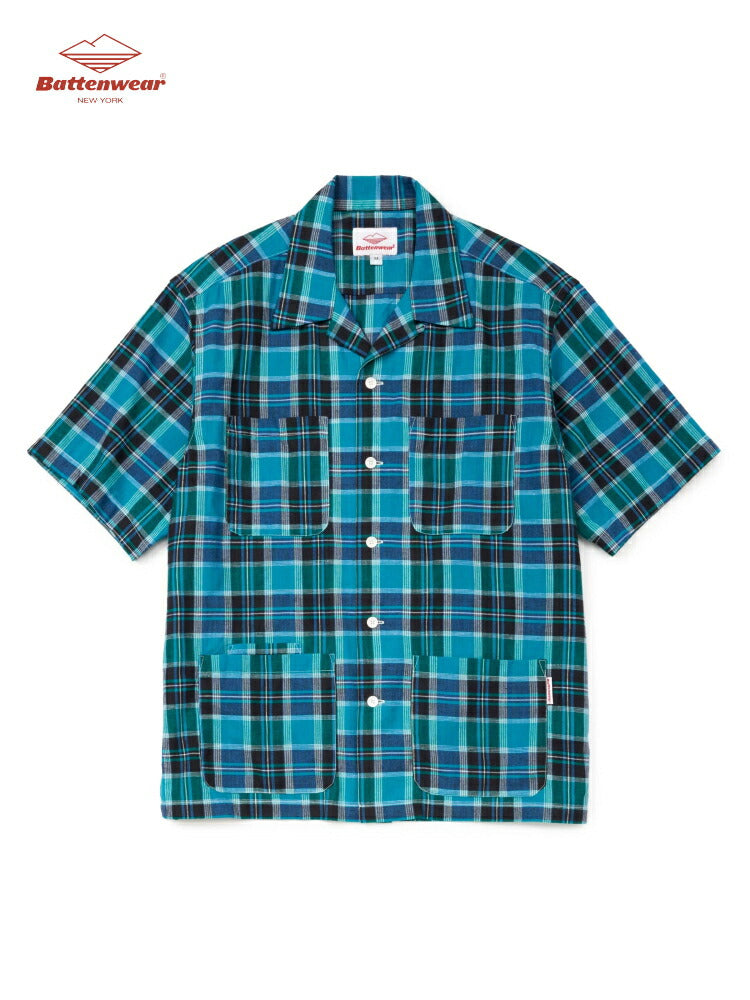バテンウェアIndianMadrasFivePocketIslandShirt(30126SV)Battenwear(メンズ)【2026春夏】*送料無料*【後払い決済不可】*
