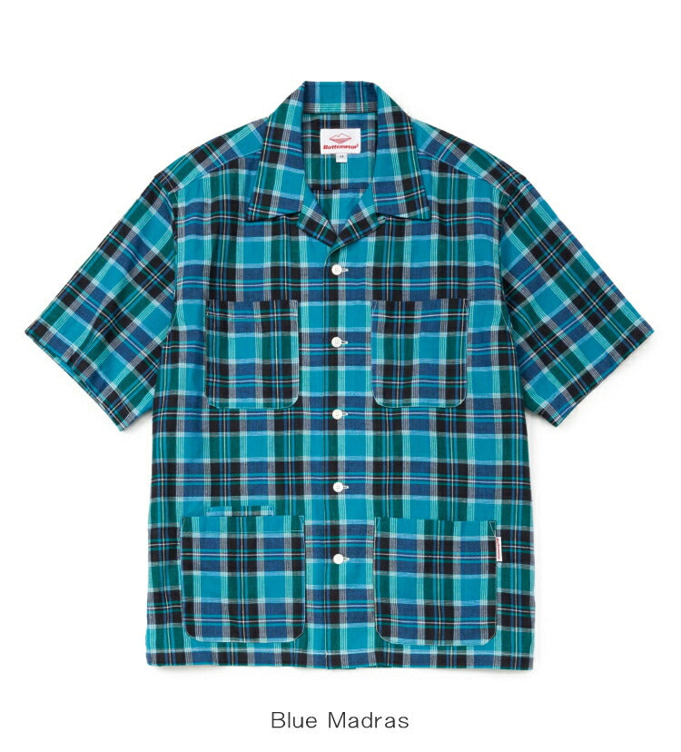 バテンウェアIndianMadrasFivePocketIslandShirt(30126SV)Battenwear(メンズ)【2026春夏】*送料無料*【後払い決済不可】*