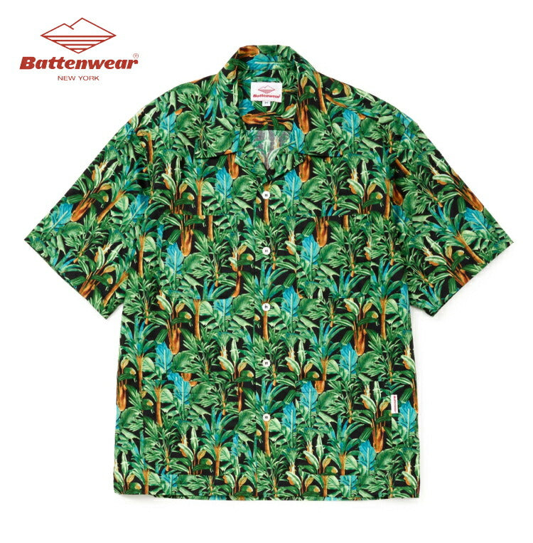 portmeirionEnglandヴィンテージオーブンウェア Cotton Printed Broad Cloth Five Pocket Island Shirt(30126SV