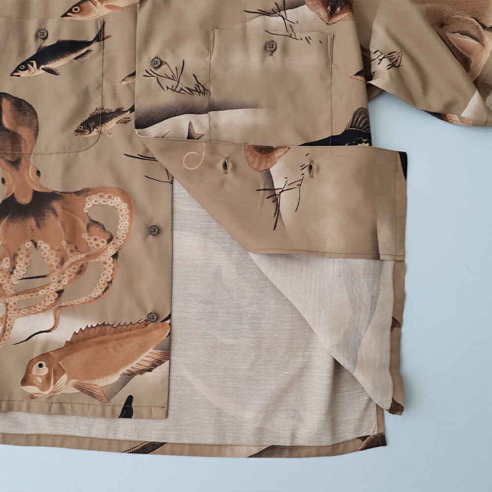 ナイジェルケーボンアロハシャツ-ギョグン(80520011005)ALOHASHIRTGYOGUNNigelCabourn(メンズ)【2026春夏】*送料無料*【後払い決済不可】*