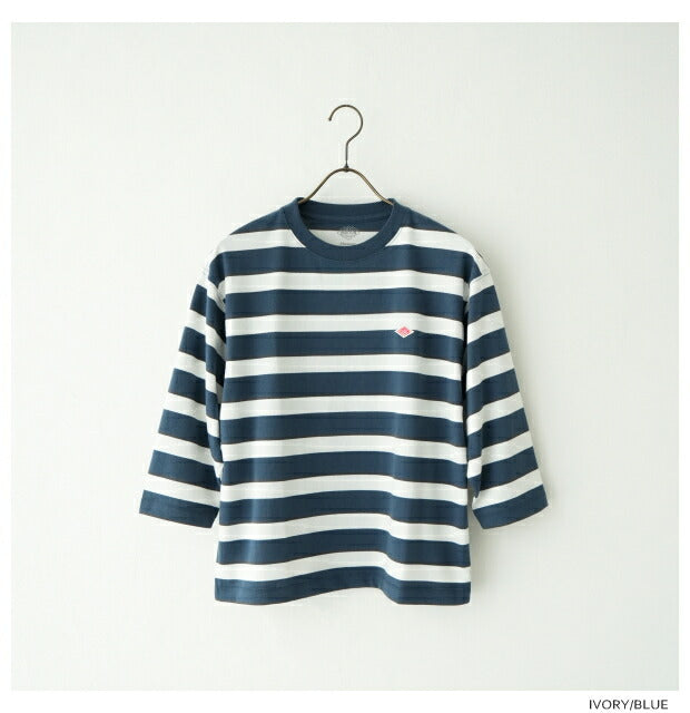 ダントンクルーネック7分袖ボーダーTシャツ(DT-C0131TCB)T/COPENENDJERSEYCREWNECKP.O3/4SLEEVESDANTON(レディース)【2023秋冬】*送料無料*【後払い決済不可】*