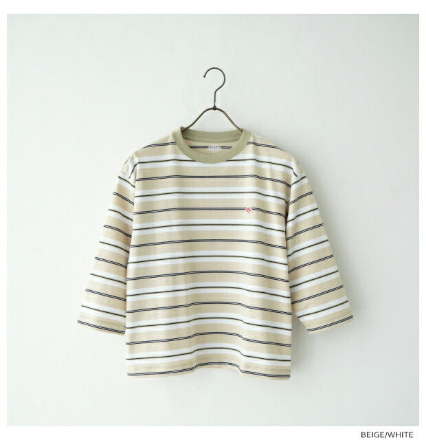 ダントンクルーネック7分袖ボーダーTシャツ(DT-C0131TCB)T/COPENENDJERSEYCREWNECKP.O3/4SLEEVESDANTON(レディース)【2023秋冬】*送料無料*【後払い決済不可】*