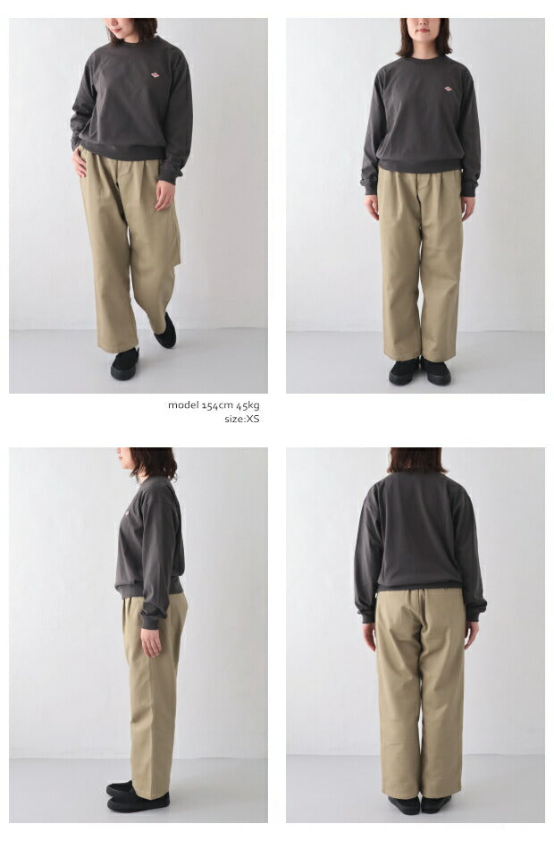 ダントンコットンポリエステルスウェットTシャツ(DT-C0203TCB)T/COPENENDJERSEYSWEATT-SHIRTDANTON(レディース)【2023秋冬】*送料無料*【後払い決済不可】*