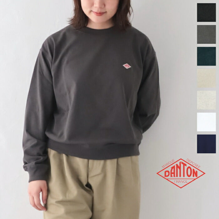 ダントンクルーネック長袖Tシャツ(DT-C0203TCB)T/COPENENDJERSEYSWEATT-SHIRTDANTON(レディース)【2023春夏】*送料無料*【後払い決済不可】*