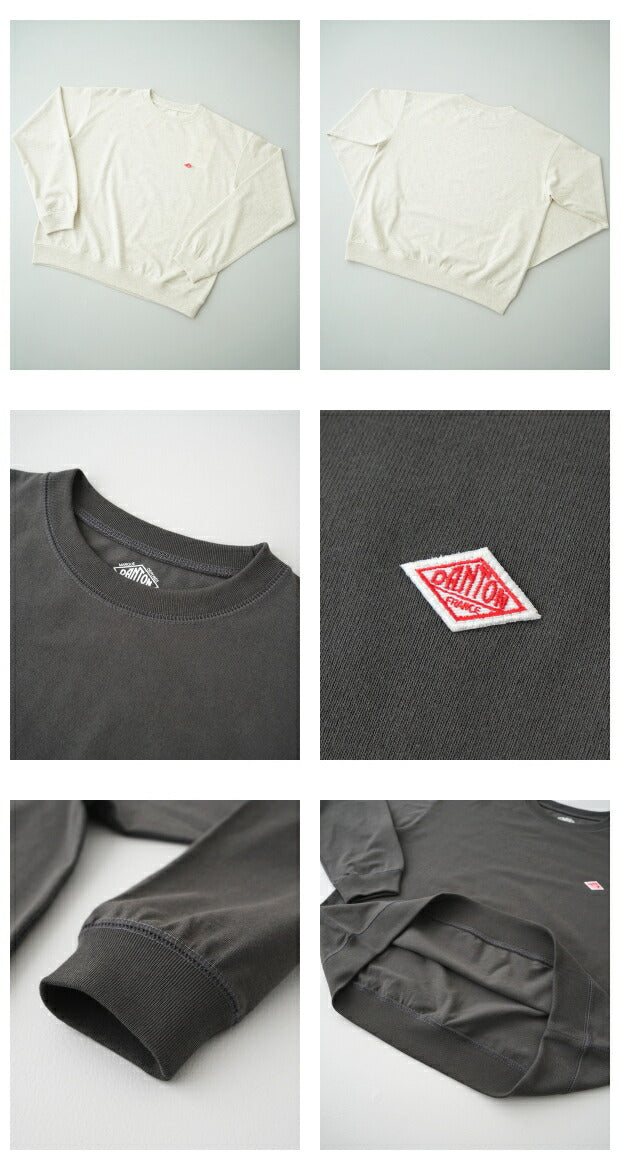 ダントンコットンポリエステルスウェットTシャツ(DT-C0203TCB)T/COPENENDJERSEYSWEATT-SHIRTDANTON(レディース)【2023秋冬】*送料無料*【後払い決済不可】*