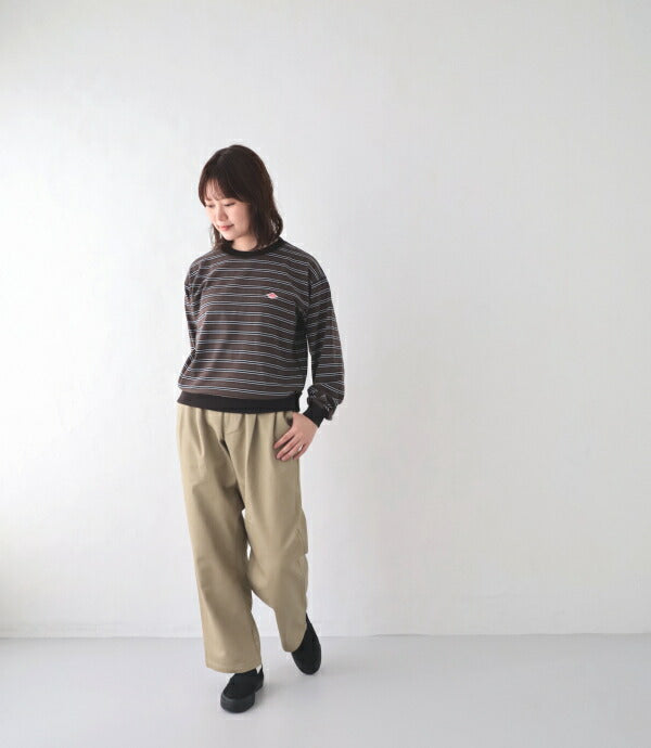 ダントンコットンポリエステルボーダースウェットTシャツ(DT-C0203TCB)T/COPENENDJERSEYSWEATT-SHIRTDANTON(レディース)【2023秋冬】*送料無料*【後払い決済不可】*