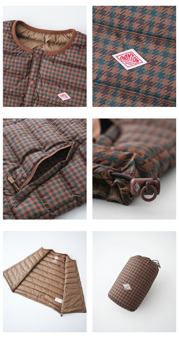 ダントンインナーダウンクルーネックベスト(DT-A0002NNF)NYLONTAFFETAINNERDOWNCREWNECKVESTDANTON(レディース)*送料無料*【後払い決済不可】*