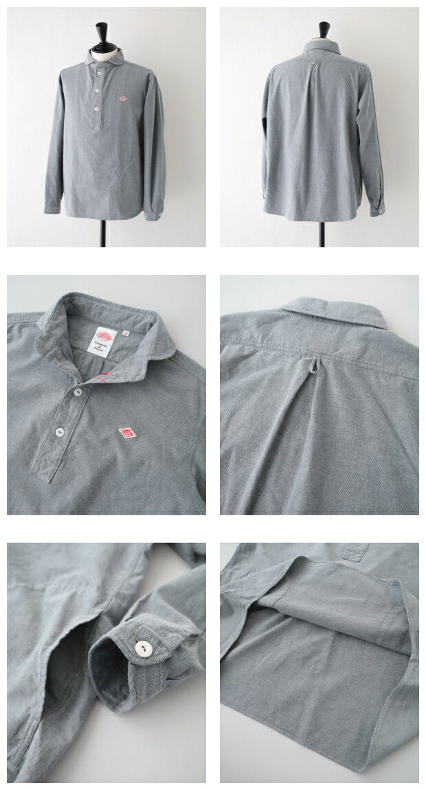 ダントンビエラ起毛プルオーバーシャツ(DT-B0282VSS)COTTONFLANNELROUNDCOLLARP.OSHIRTL/SDANTON(メンズ)【2024秋冬】*送料無料*【後払い決済不可】*