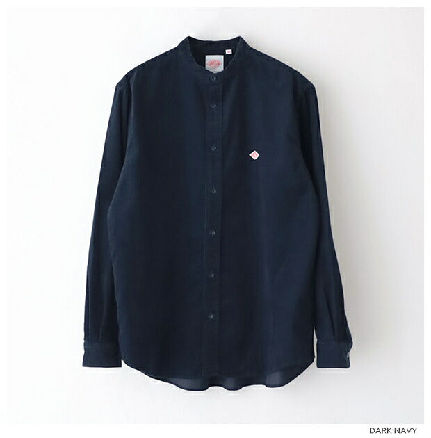 ダントンコーデュロイバンドカラーシャツ(DT-B0291MCD)21WALECORDUROYBANDCOLLARSHIRTL/SDANTON(メンズ)【2024秋冬】*送料無料*【後払い決済不可】*