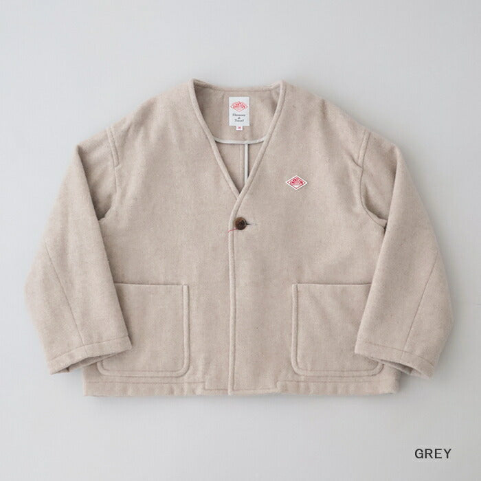 ダントンシングルウールパイルVネックジャケット(DT-A0542SWP)SINGLEWOOLPILEVNECKJACKETDANTON(レディース)【2024秋冬】*送料無料*【後払い決済不可】*