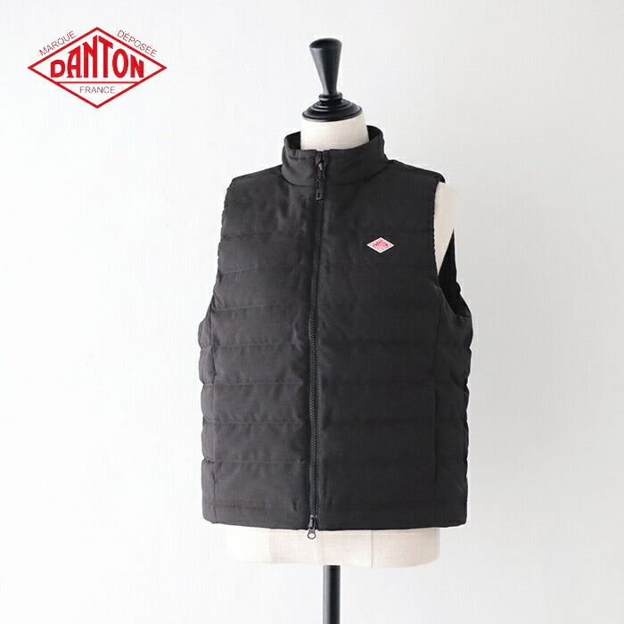 ダントンミドルダウンジップスタンドカラーベスト(DT-A0550PWL)WOOLLIKEPOLYESTERMIDDLEDOWNZIPSTANDCOLLARVESTDANTON(レディース)【2024秋冬】*送料無料*【後払い決済不可】*